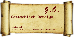 Gottschlich Orsolya névjegykártya