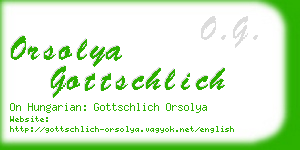 orsolya gottschlich business card